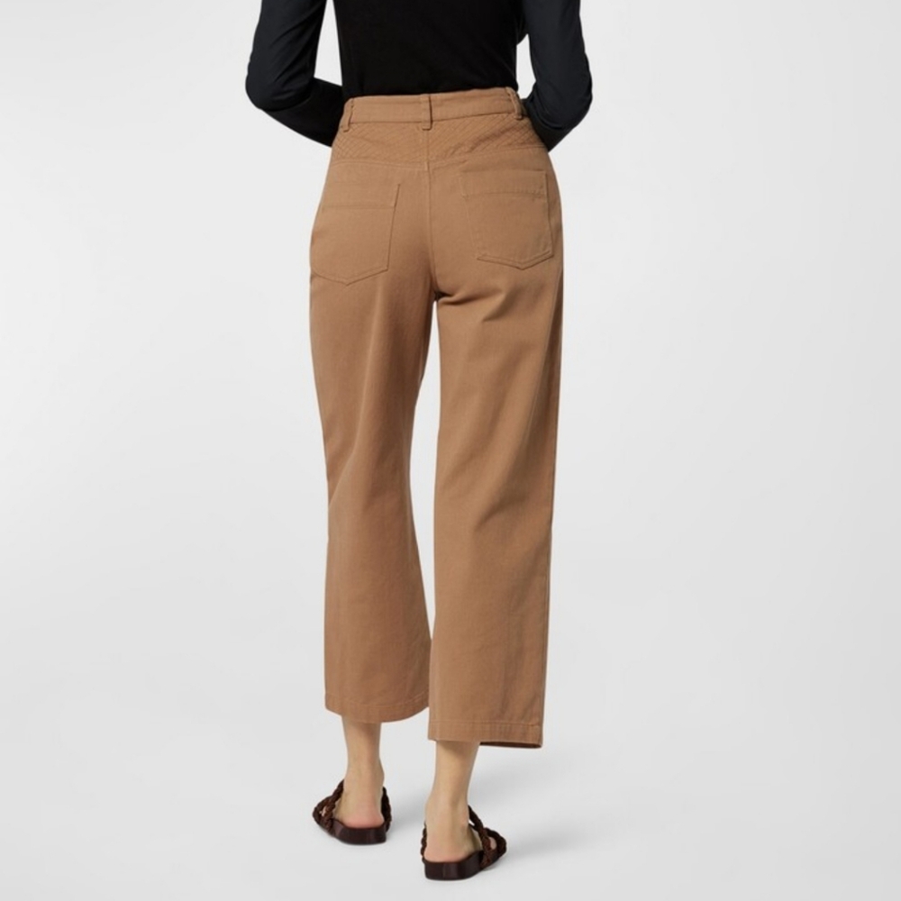 Joie Lierre quilted wide leg cropped pants size 4 - Picture 2 of 16